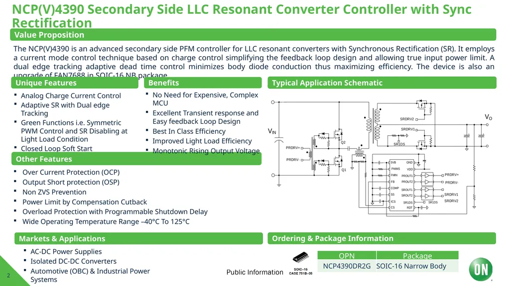 Secondary Side Synchronous LLC Controller - slide 2 of 6