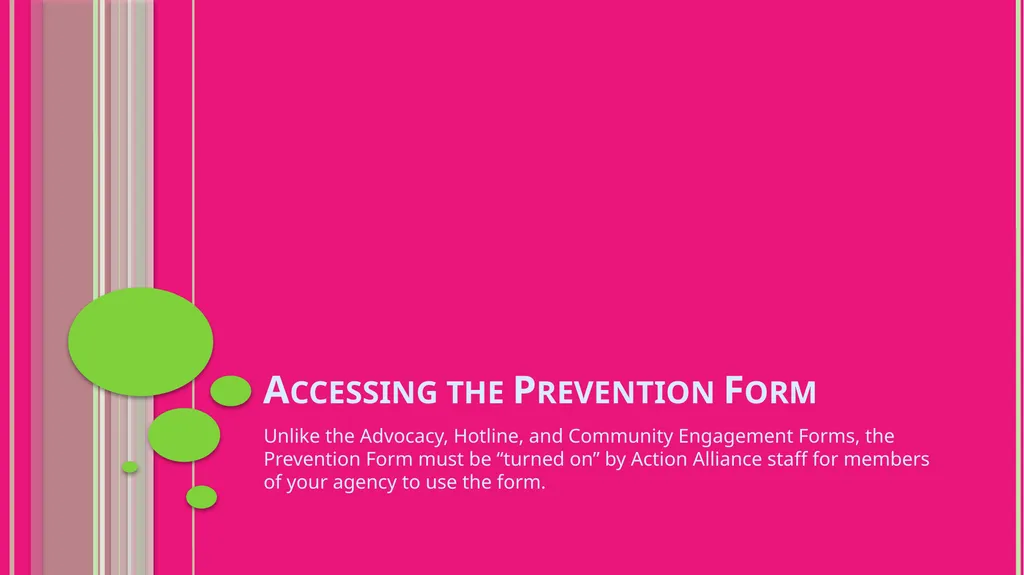 Prevention Data Collection Form VAdata: Virginia’s - slide 10 of 33