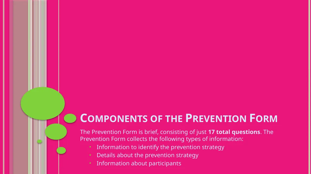 Prevention Data Collection Form VAdata: Virginia’s - slide 12 of 33