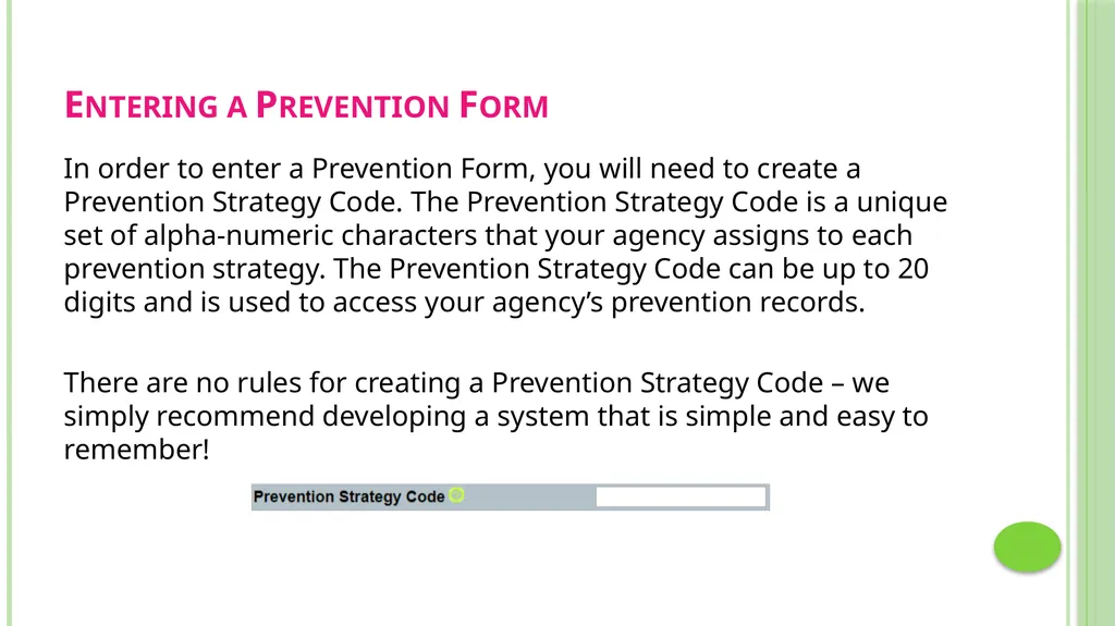Prevention Data Collection Form VAdata: Virginia’s - slide 13 of 33