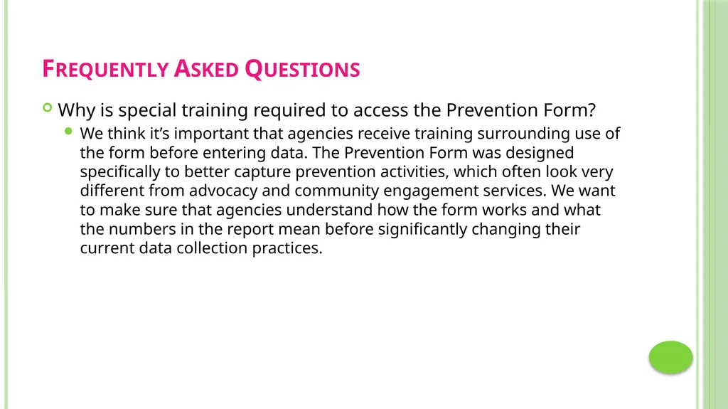 Prevention Data Collection Form VAdata: Virginia’s - slide 31 of 33
