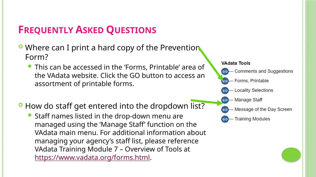 Prevention Data Collection Form VAdata: Virginia’s - slide 32 of 33