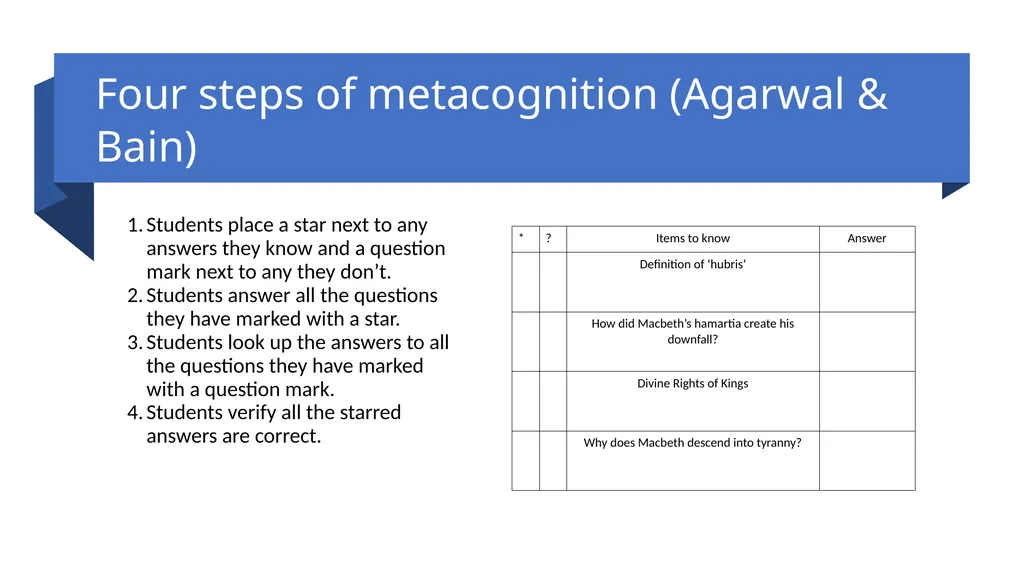 Retrieval Session Two Aims: to explore effective - slide 8 of 11