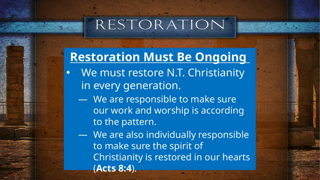 DO WE NEED IT? The First Century Church Jesus - slide 12 of 15