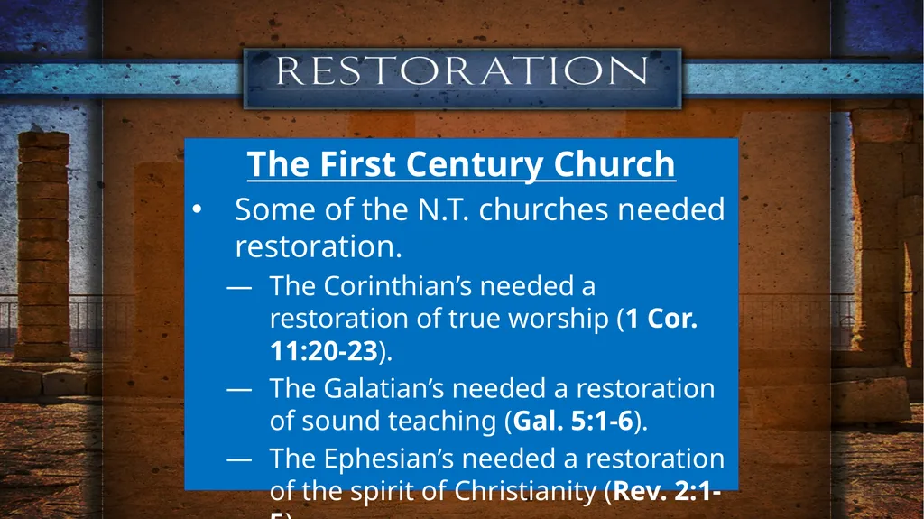 DO WE NEED IT? The First Century Church Jesus - slide 8 of 15