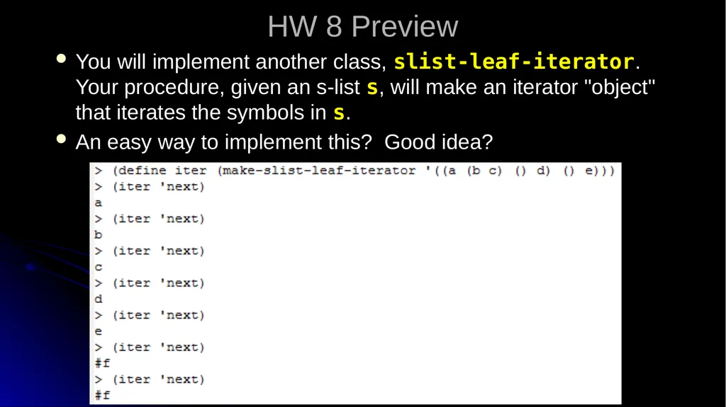 CSSE 304 Day 9 Two A6/A7 solutions "OOP" in - slide 10 of 13