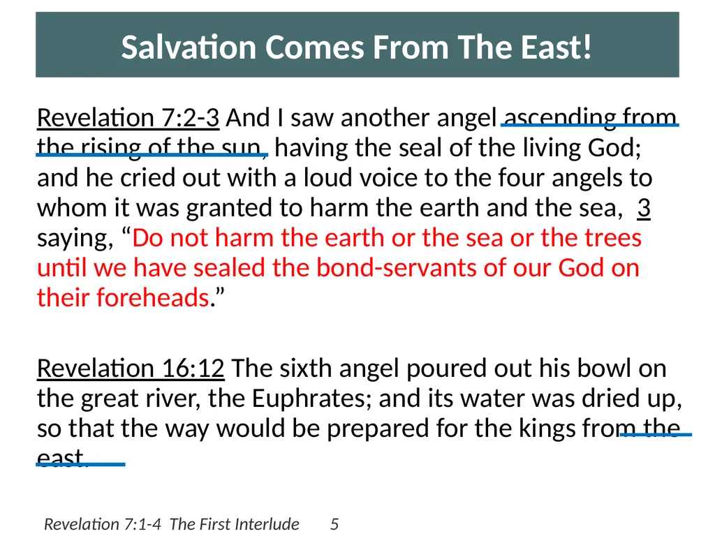 Revelation 7:1-4 The First Interlude by Eric Douma - slide 5 of 10