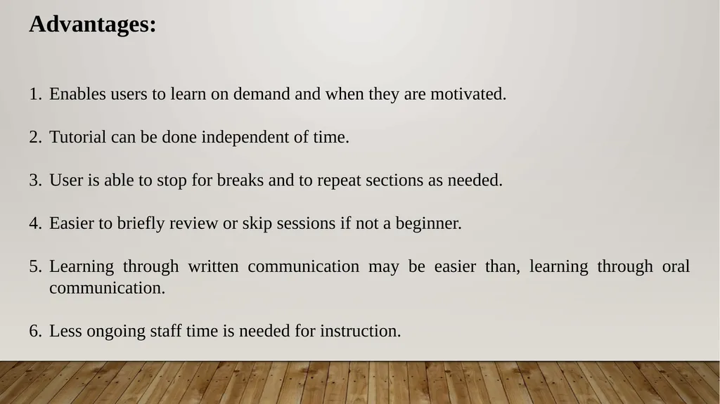 Autocratic Teaching Style: Tutorial Teaching - slide 8 of 11