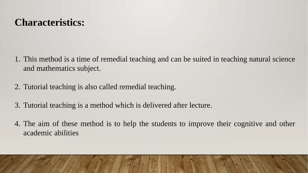 Autocratic Teaching Style: Tutorial Teaching - slide 3 of 11