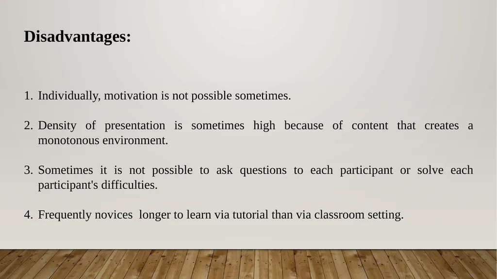 Autocratic Teaching Style: Tutorial Teaching - slide 10 of 11