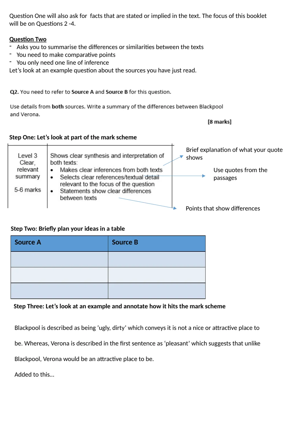 Year 11 English Language Paper Two Revision - slide 5 of 12