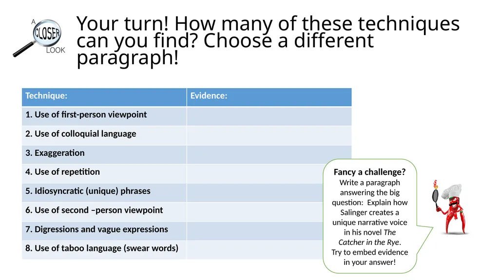 Week 8 – Lesson 3 Big Question: How does JD - slide 18 of 19