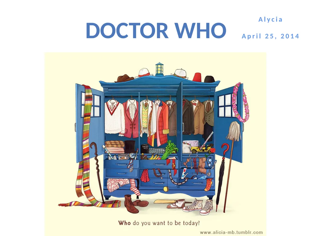Doctor Who Alycia April 25, 2014 Conception The - slide 1 of 11