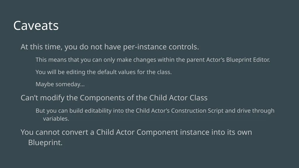 Child Actor Component Templates Or: How I Learned - slide 9 of 13