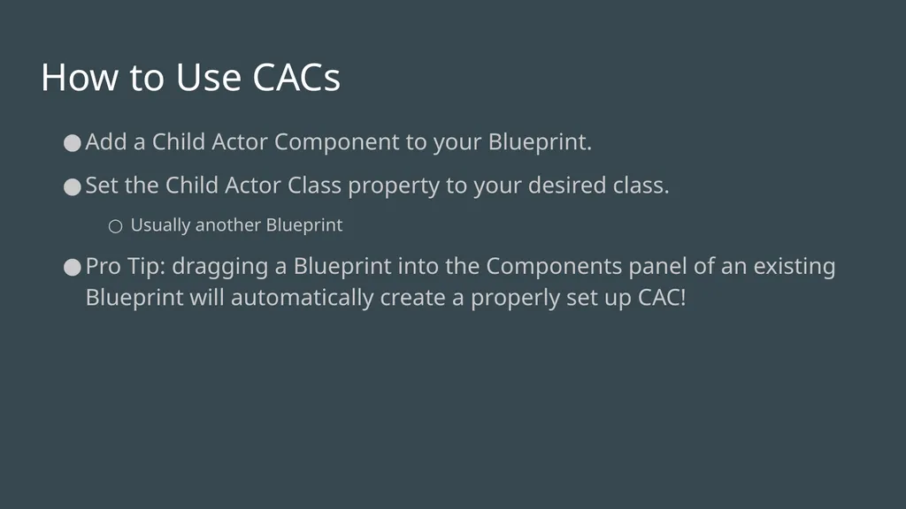 Child Actor Component Templates Or: How I Learned - slide 3 of 13