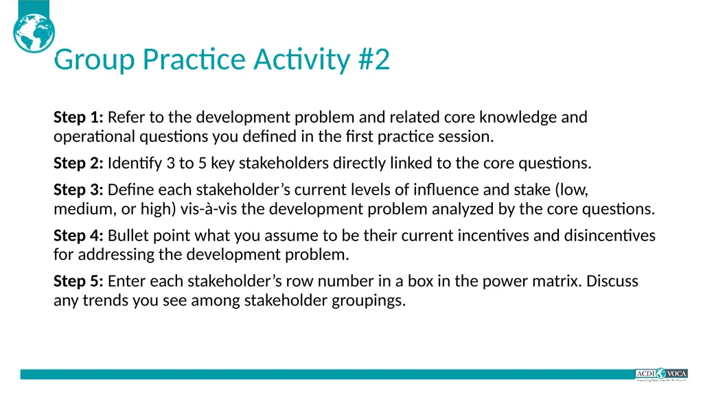 TWP in MSD Training of Trainers Guide for - slide 64 of 79