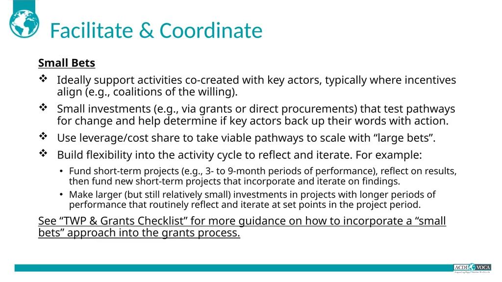 TWP in MSD Training of Trainers Guide for - slide 75 of 79