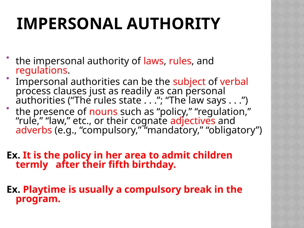 The Discursive Construction of Legitimation By - slide 12 of 36