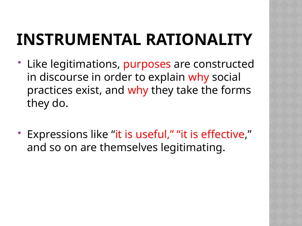 The Discursive Construction of Legitimation By - slide 21 of 36