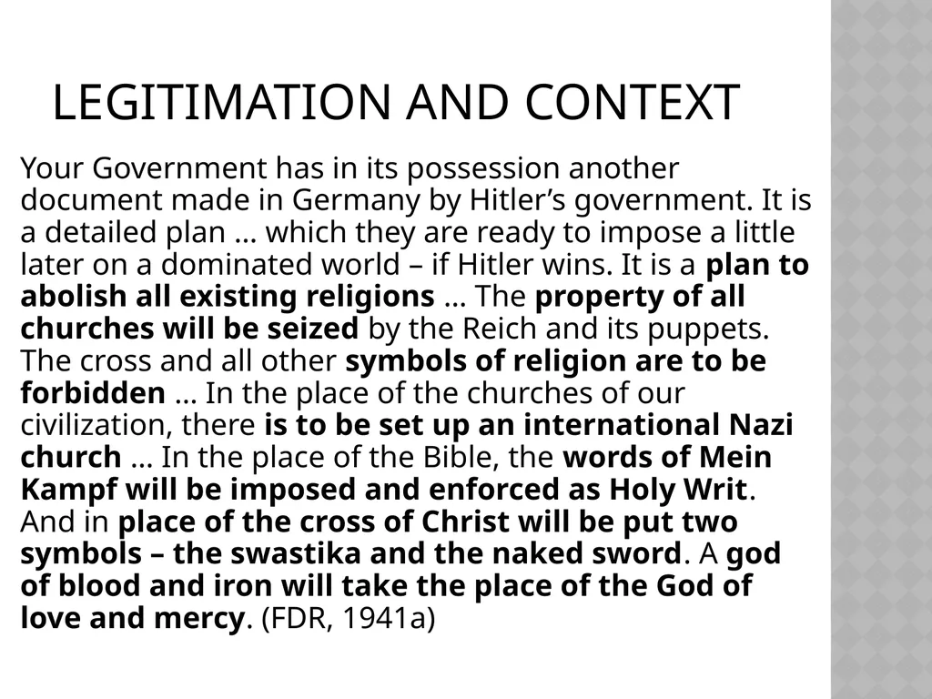 The Discursive Construction of Legitimation By - slide 35 of 36