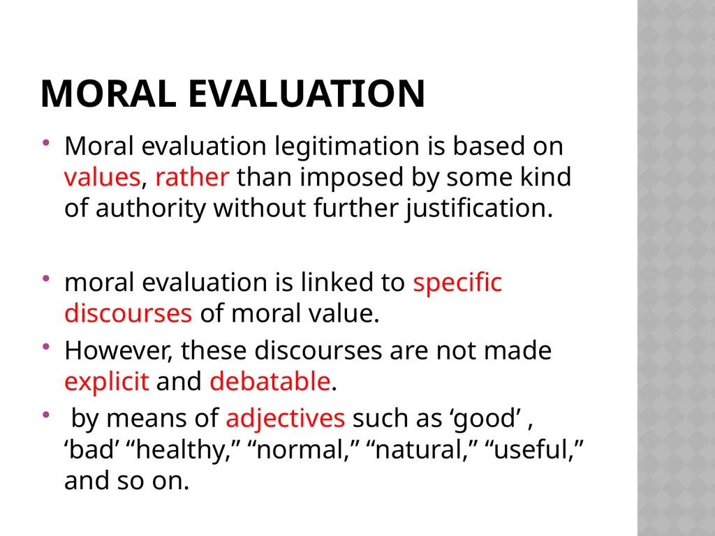 The Discursive Construction of Legitimation By - slide 15 of 36