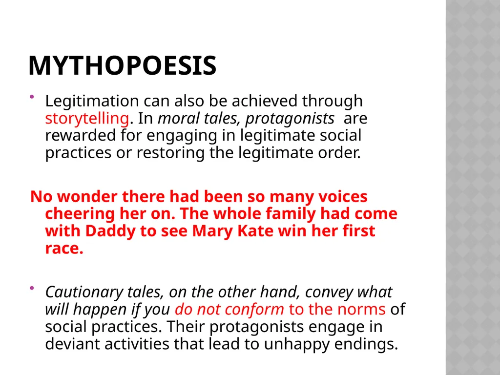 The Discursive Construction of Legitimation By - slide 31 of 36