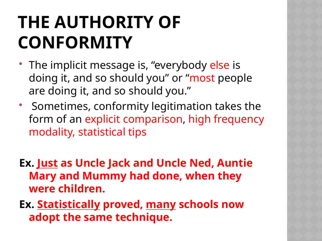 The Discursive Construction of Legitimation By - slide 14 of 36