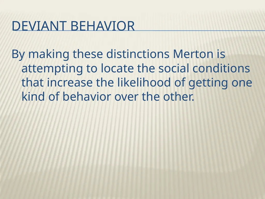 Robert K. Merton’s Functional analysis By Frank W. - slide 36 of 41