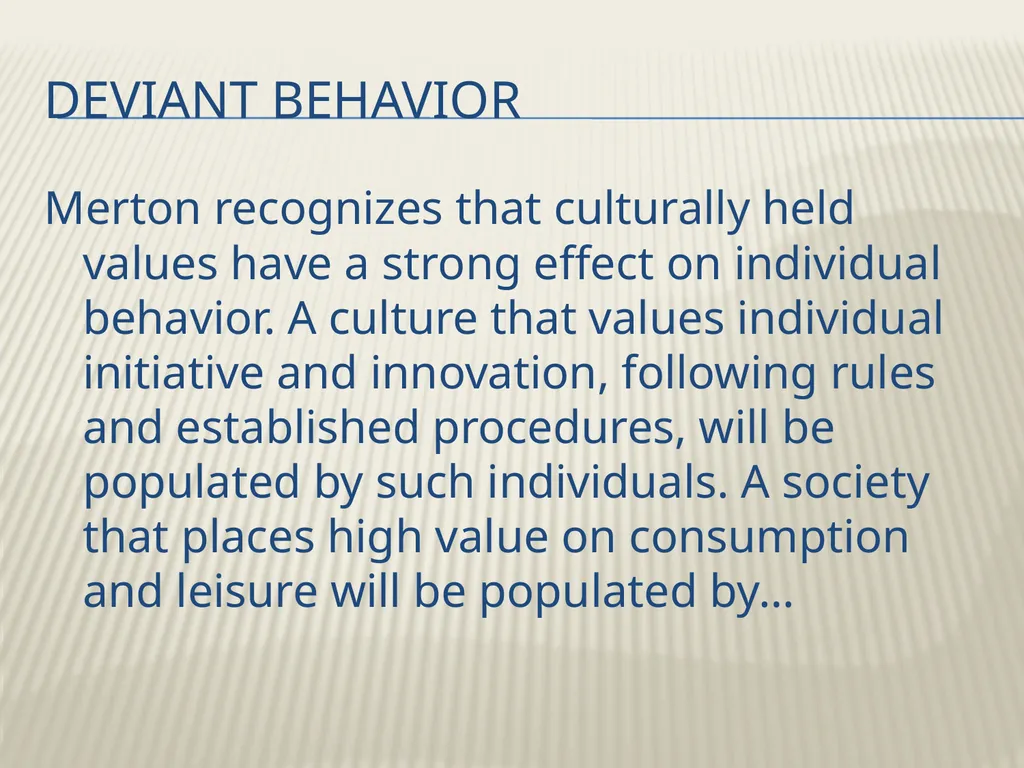Robert K. Merton’s Functional analysis By Frank W. - slide 39 of 41