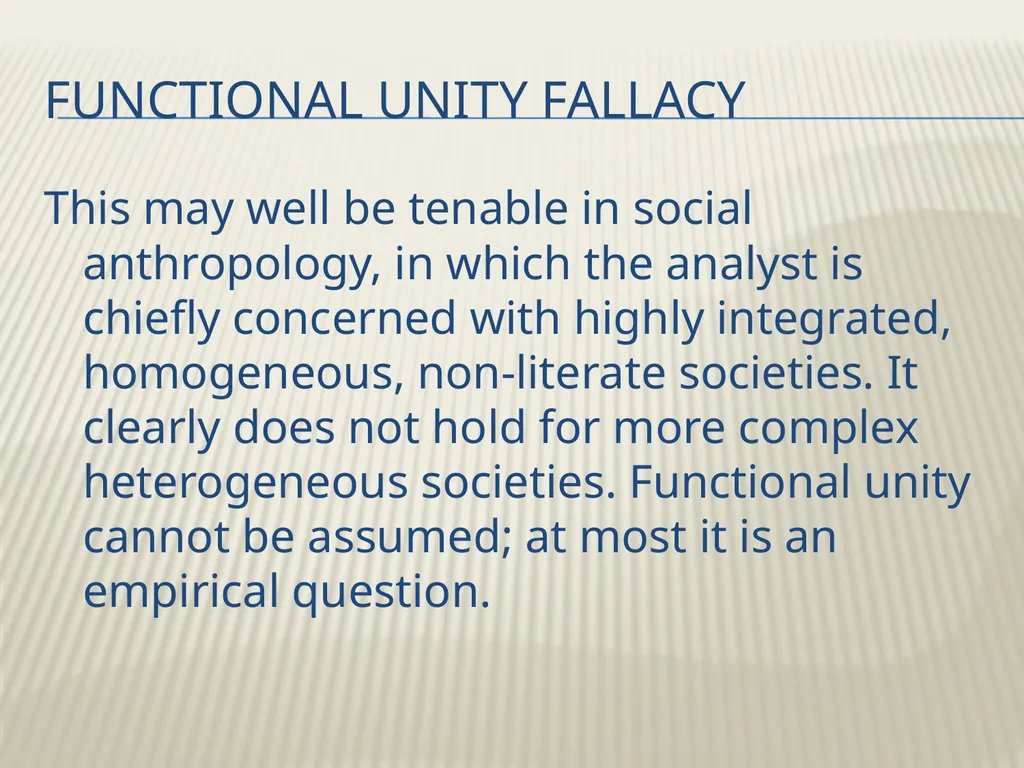 Robert K. Merton’s Functional analysis By Frank W. - slide 10 of 41