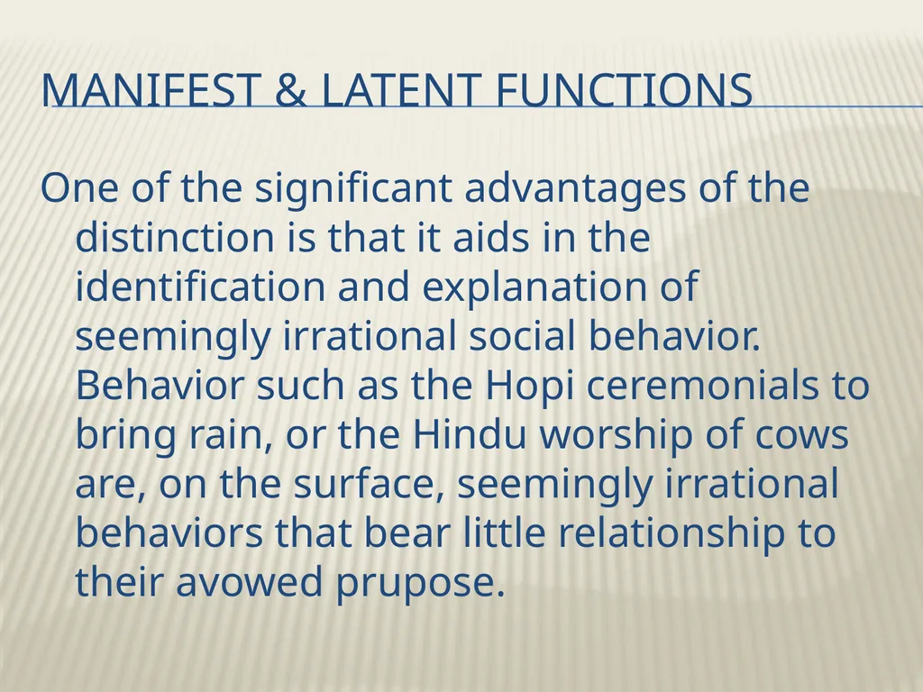 Robert K. Merton’s Functional analysis By Frank W. - slide 29 of 41