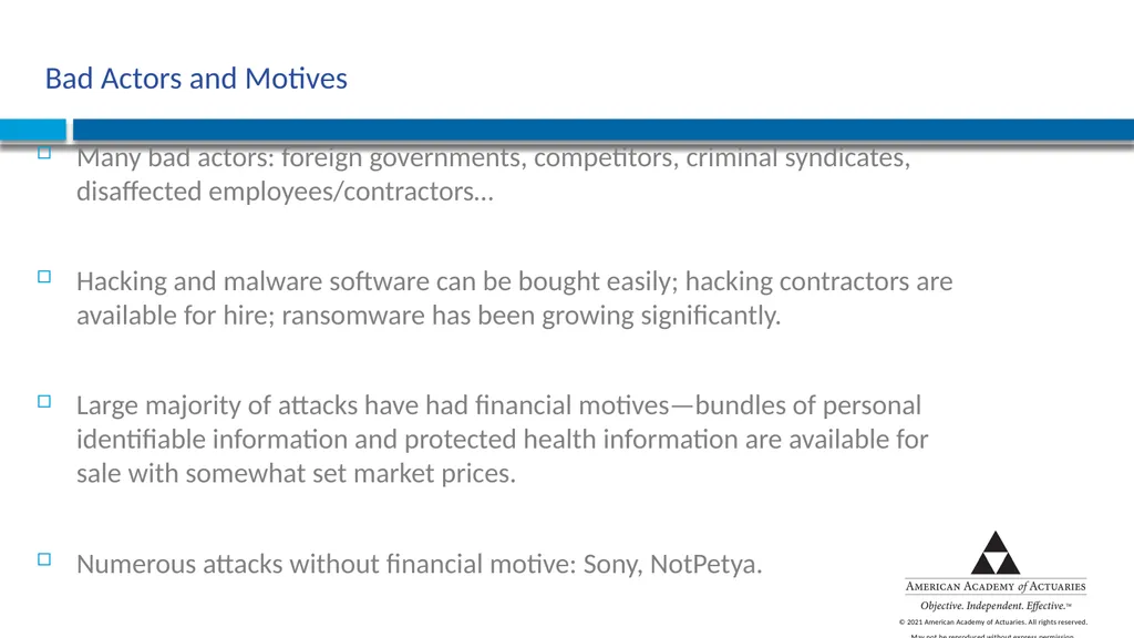CYBER RISK INSURANCE Norman Niami Chairperson, - slide 7 of 38