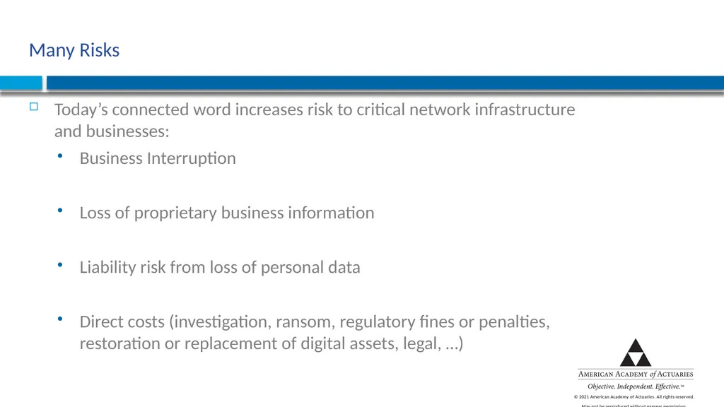 CYBER RISK INSURANCE Norman Niami Chairperson, - slide 6 of 38