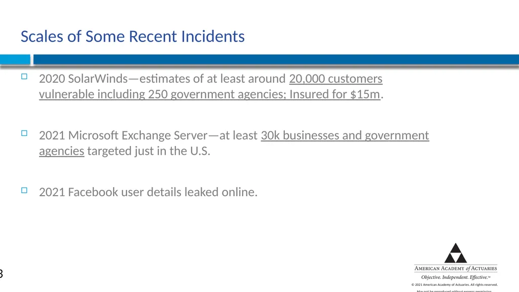 CYBER RISK INSURANCE Norman Niami Chairperson, - slide 13 of 38