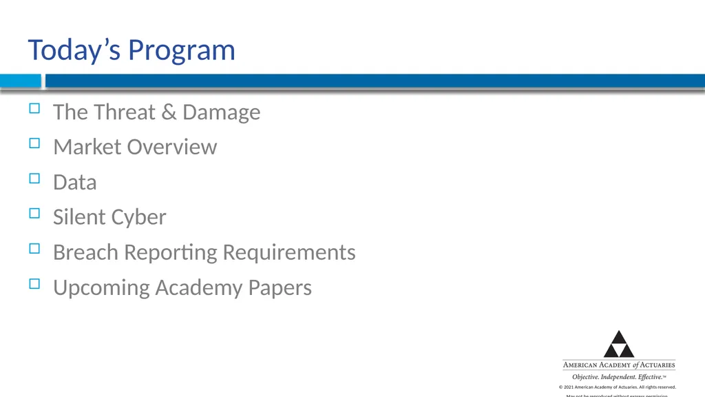 CYBER RISK INSURANCE Norman Niami Chairperson, - slide 3 of 38