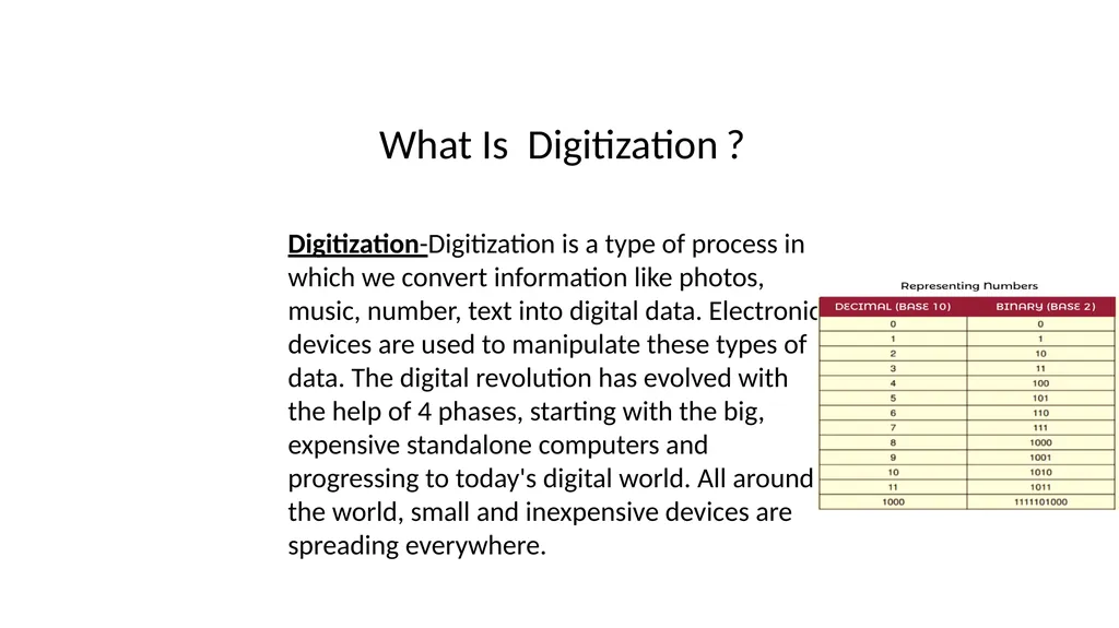 COMPUTER ORGANISATION DATA REPRESENTATION IN - slide 3 of 12