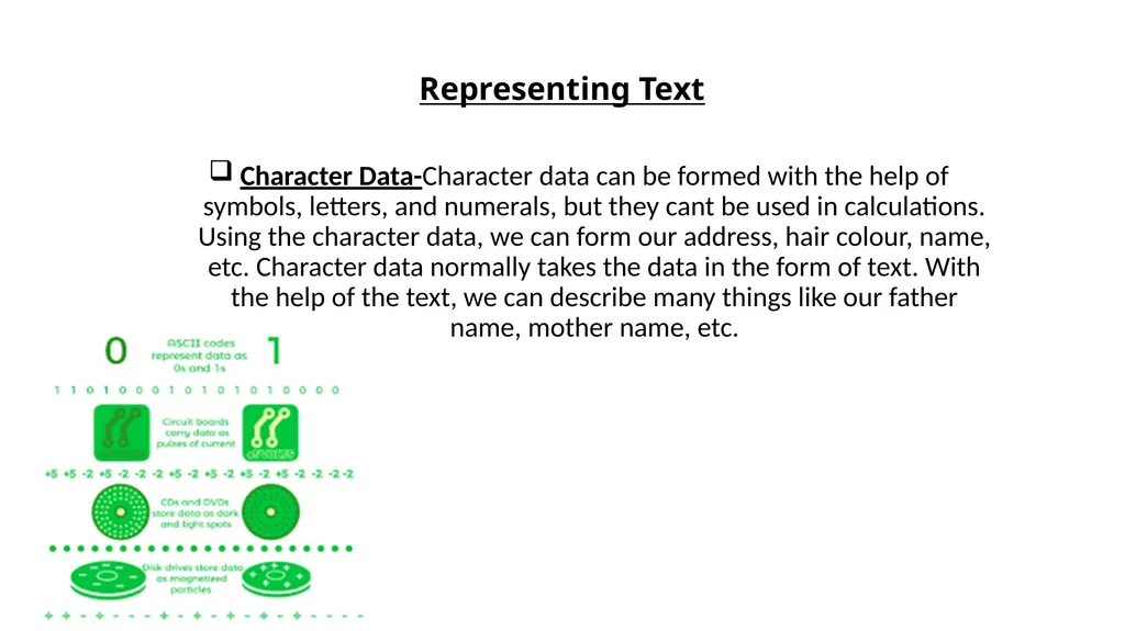 COMPUTER ORGANISATION DATA REPRESENTATION IN - slide 7 of 12