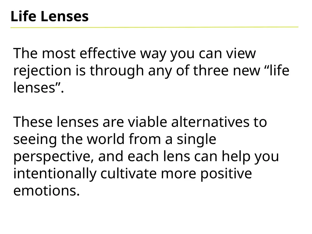 Dealing with Rejection Background No-one like - slide 8 of 14