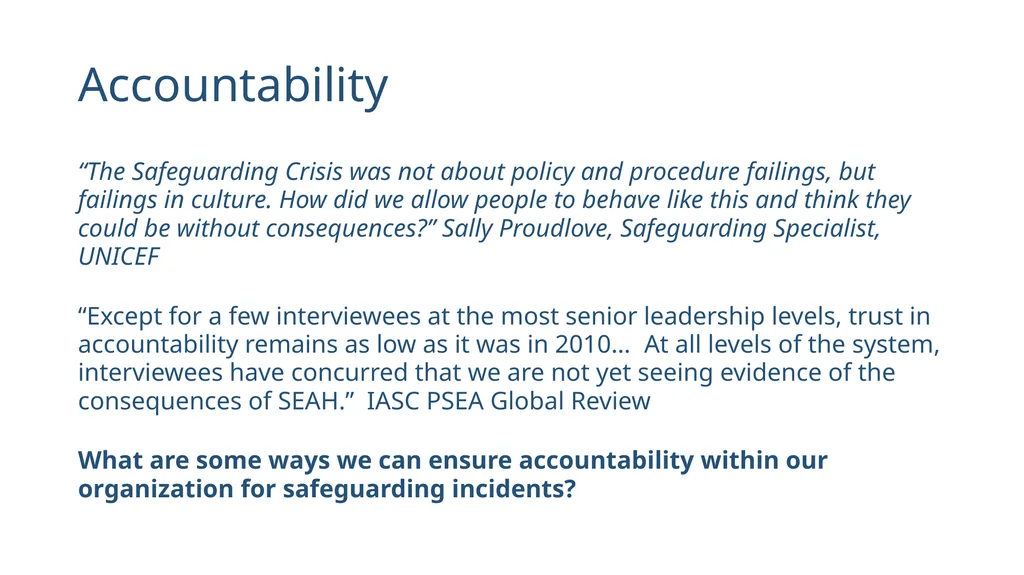 Senior Leadership Toolkit Establishing a - slide 17 of 22