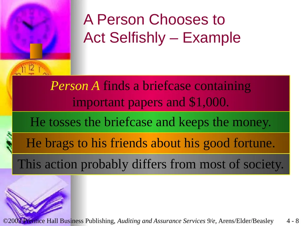 Professional Ethics Chapter 4 Learning Objective 1 - slide 8 of 45