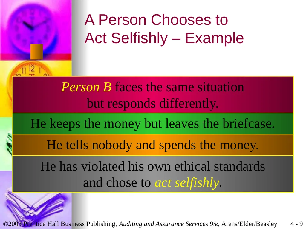 Professional Ethics Chapter 4 Learning Objective 1 - slide 9 of 45