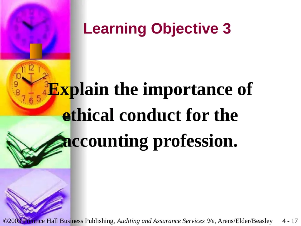 Professional Ethics Chapter 4 Learning Objective 1 - slide 17 of 45