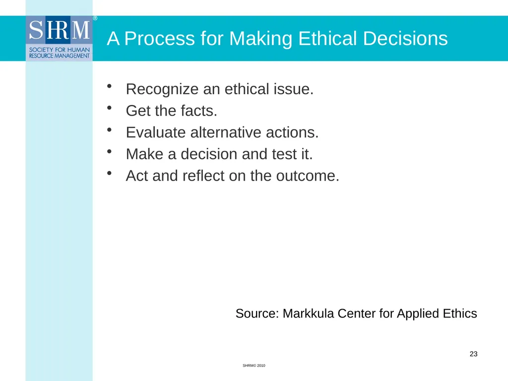 Ethics in Human Resource Management Myrna L. - slide 23 of 36