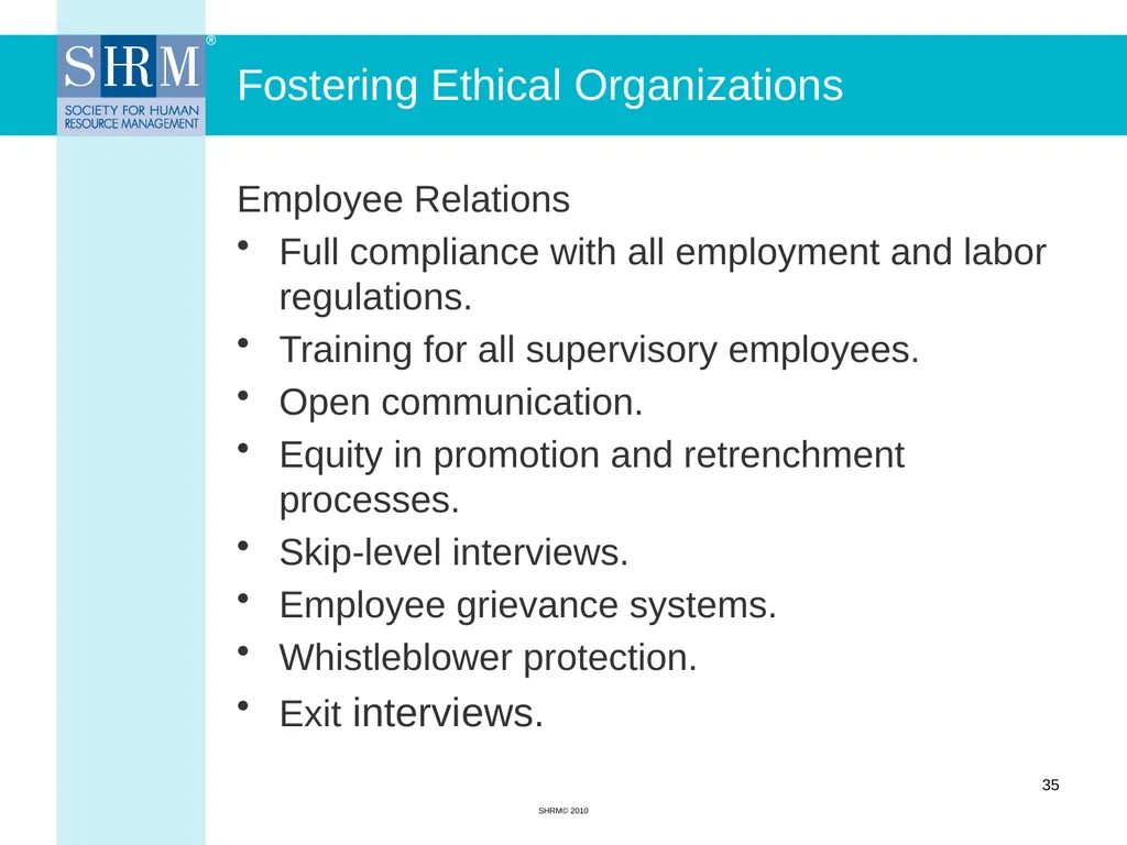 Ethics in Human Resource Management Myrna L. - slide 35 of 36