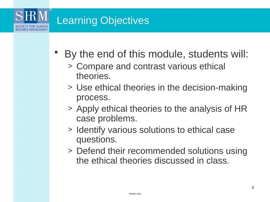 Ethics in Human Resource Management Myrna L. - slide 3 of 36