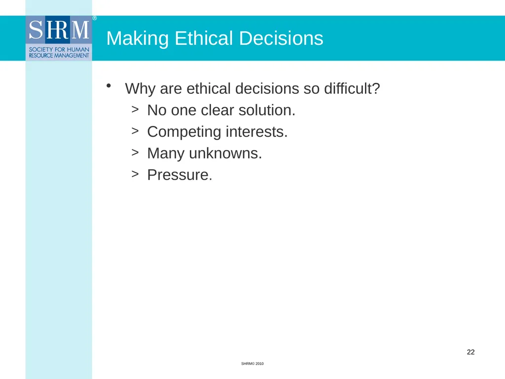 Ethics in Human Resource Management Myrna L. - slide 22 of 36