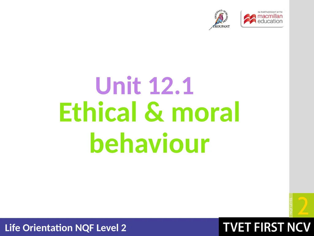 Life Orientation: Life Skills NQF 2 Explain - slide 4 of 22