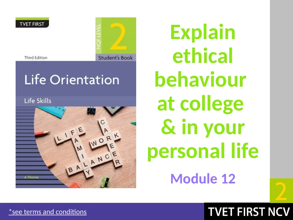 Life Orientation: Life Skills NQF 2 Explain - slide 2 of 22