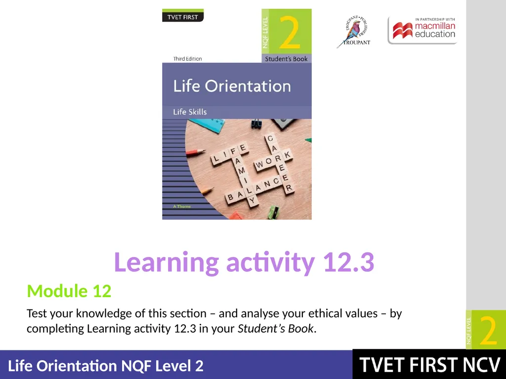 Life Orientation: Life Skills NQF 2 Explain - slide 19 of 22