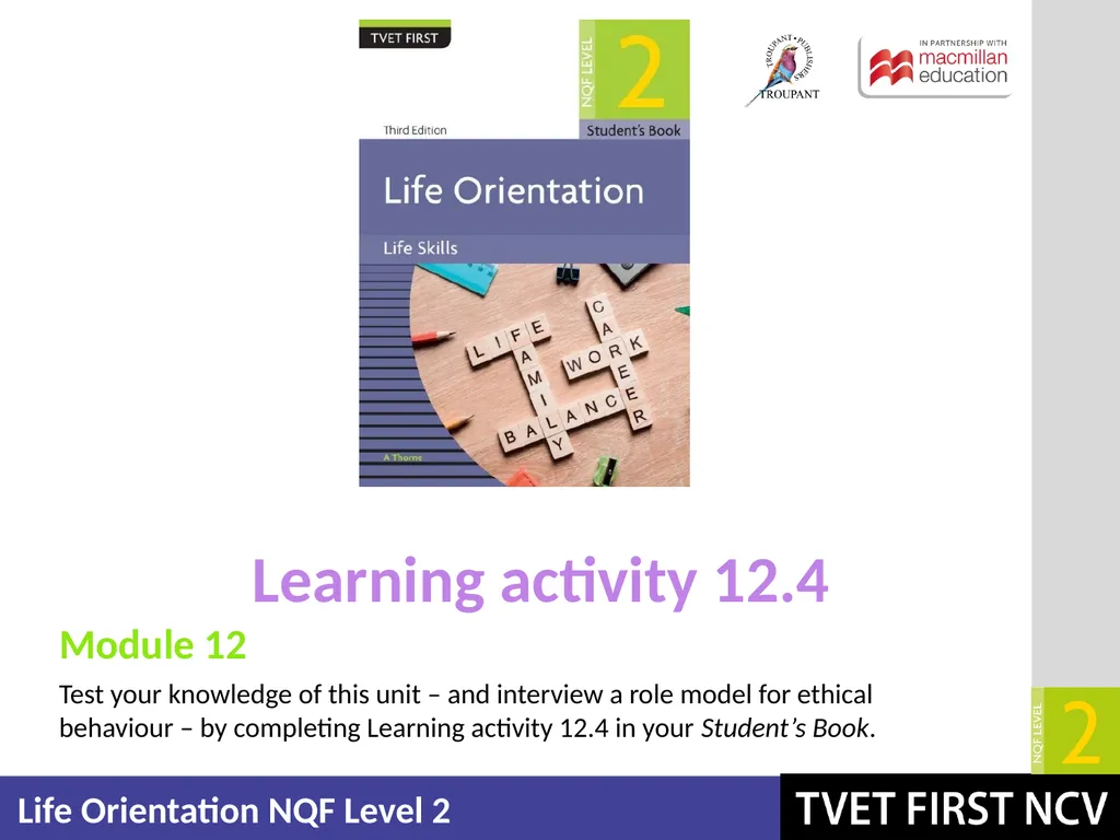 Life Orientation: Life Skills NQF 2 Explain - slide 20 of 22